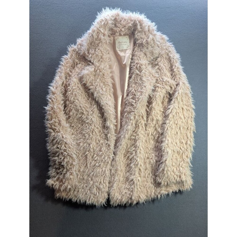 Altar'd State Women's Faux Fur Jacket 100% Polyester Tan Sz Small